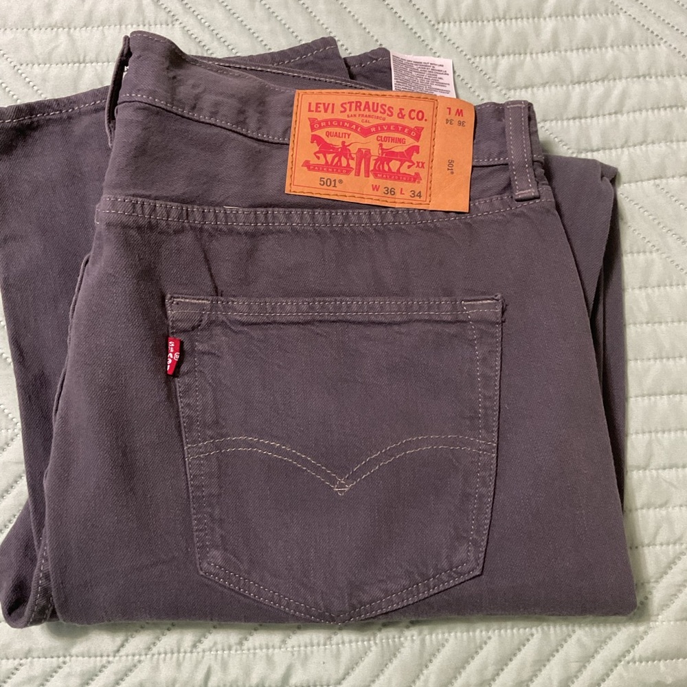 Levi's Gray button fly jeans